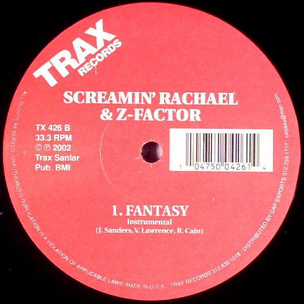 Screamin' Rachael & Z-Factor : Fantasy (12", RE)