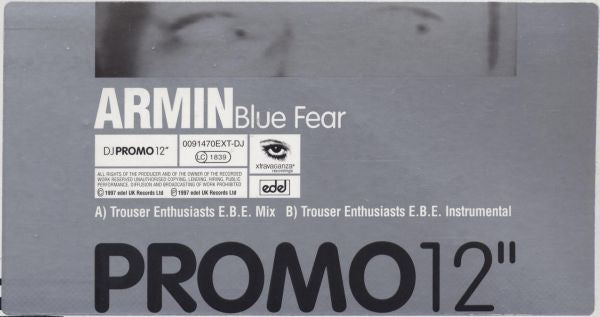 Armin* : Blue Fear (12", Promo)