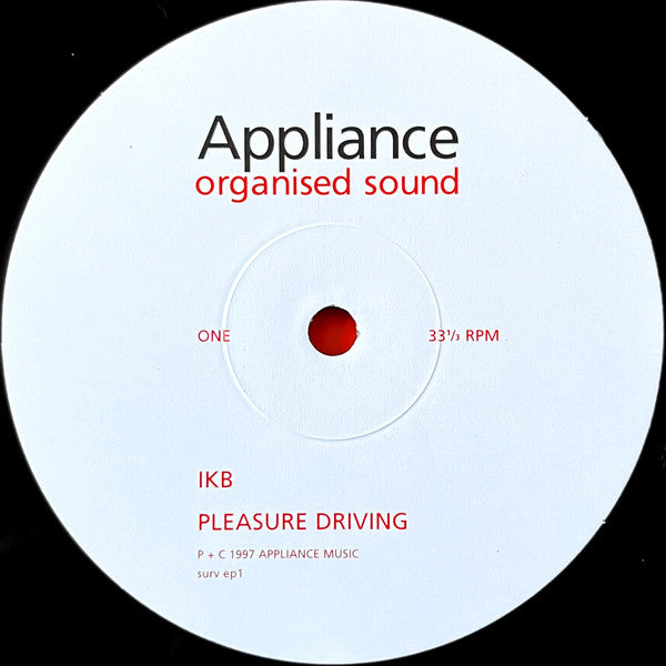 Appliance : Organised Sound (10", EP, Ltd, Num, RP)