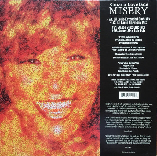 Kimara Lovelace : Misery (12")