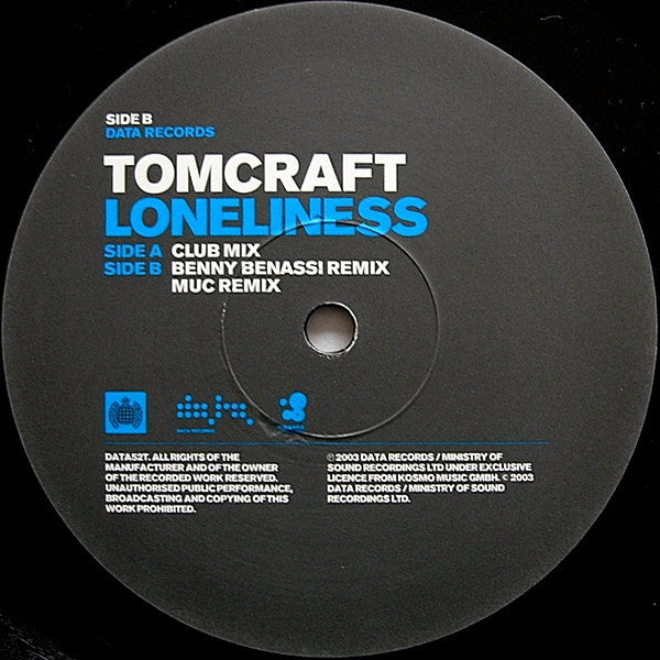 Tomcraft : Loneliness (12")