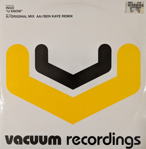 Ingo : U Know (12")