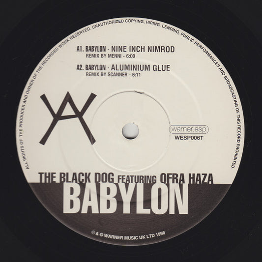 The Black Dog Featuring Ofra Haza : Babylon (12")