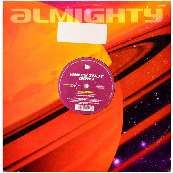 Who's That Girl! : Holiday (12", Single)