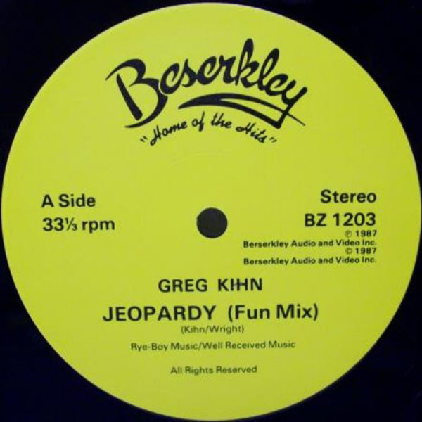 Greg Kihn Band : Jeopardy (12")