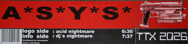 A*S*Y*S** : Acid Nightmare / DJ's Nightmare (12")