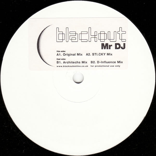 Blackout (30) : Mr DJ (12", Promo, W/Lbl, Sti)
