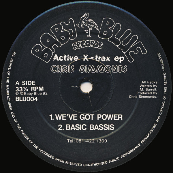 Chris Simmonds : Active X-Trax EP (12", EP)