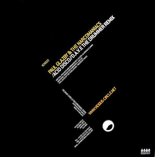 Paul Glazby & The Narcomaniacs* : Acid Disco (12")