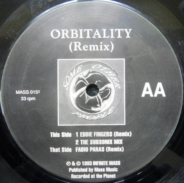 Some Other People : Orbitality (Remix) (12")