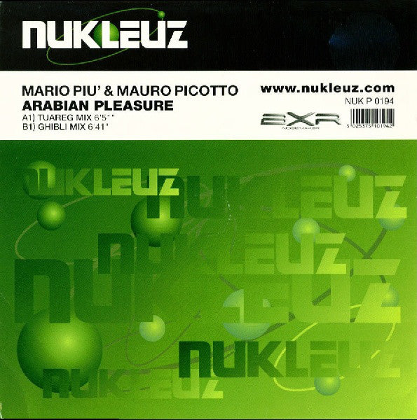 Mario Piu' & Mauro Picotto* : Arabian Pleasure (12")
