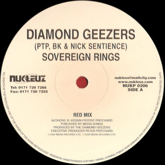 Diamond Geezers : Sovereign Rings (12")