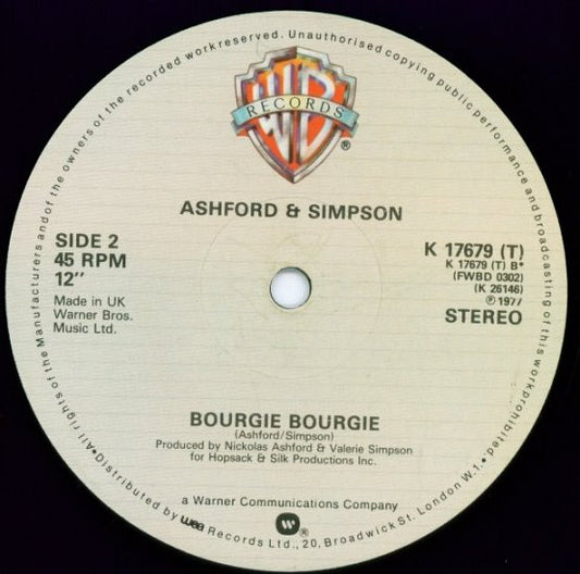 Ashford & Simpson : Love Don't Make It Right / Bourgie Bourgie (12")