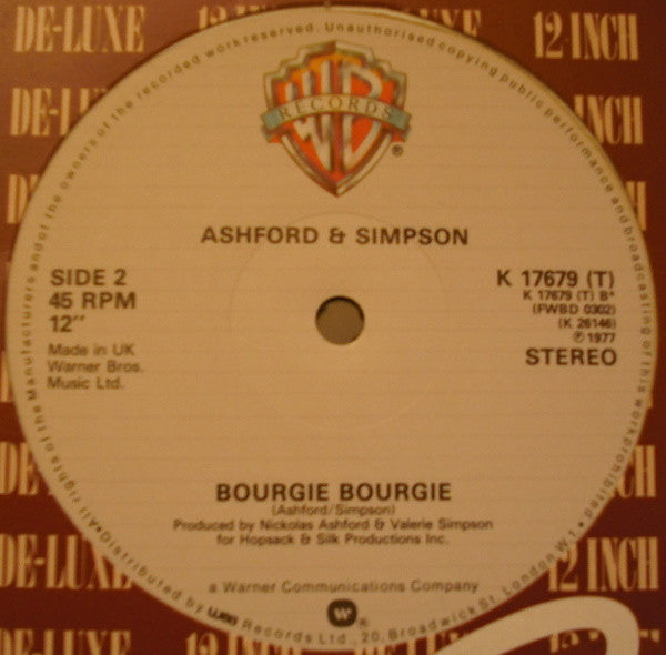 Ashford & Simpson : Love Don't Make It Right / Bourgie Bourgie (12")