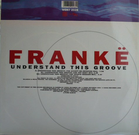 Frankë* : Understand This Groove (12")