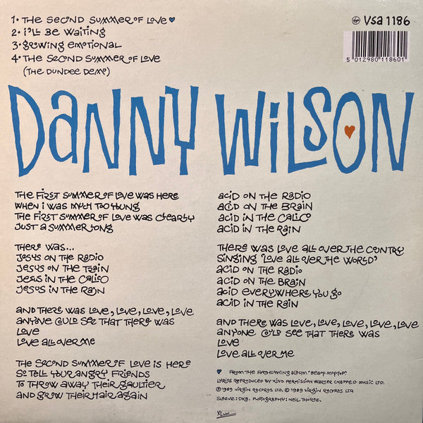 Danny Wilson (2) : The Second Summer Of Love (10", Ltd, Num)