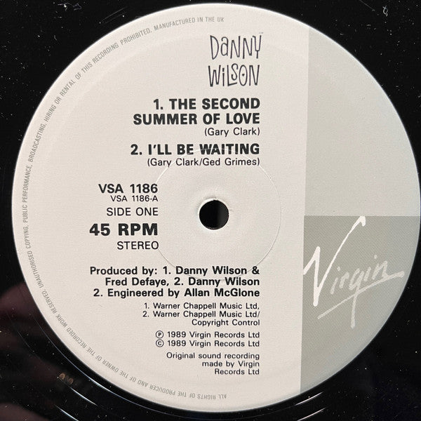 Danny Wilson (2) : The Second Summer Of Love (10", Ltd, Num)