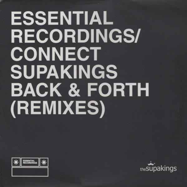 The Supakings : Back & Forth (Remixes) (12", Promo)