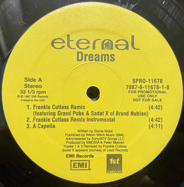Eternal (2) : Dreams (12", Single, Promo)