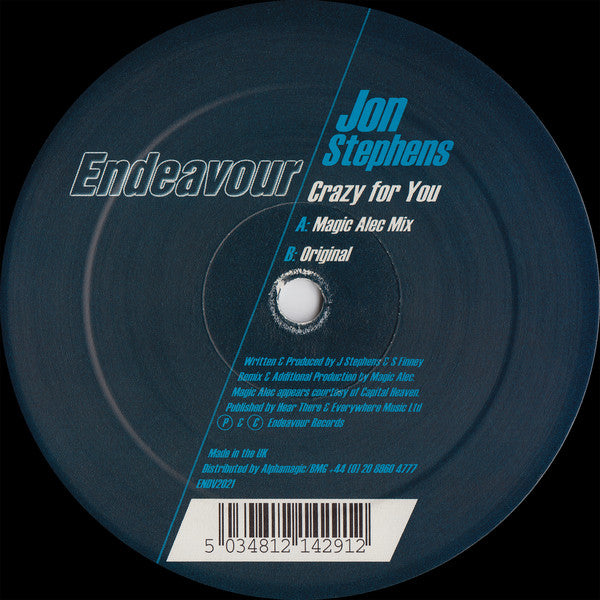 John Stephens : Crazy For You (12")