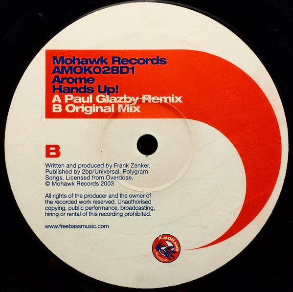 Arome : Hands Up! (12")