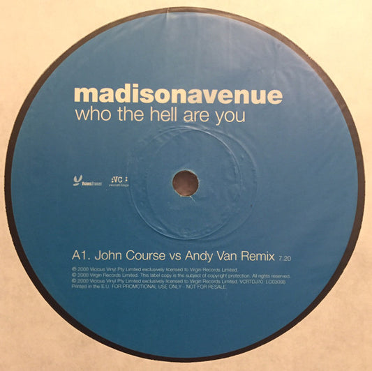 Madison Avenue : Who The Hell Are You (2x12", Promo)