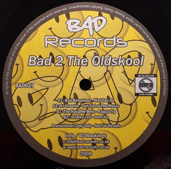 Various : Bad 2 The Oldskool (12", Promo)