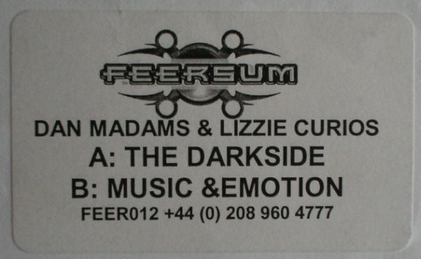 Dan Madams & Lizzie Curious : The Dark Side / Music & Emotion (12", W/Lbl)