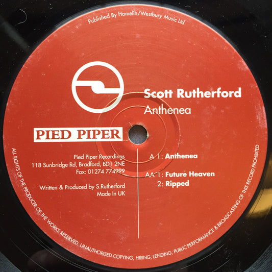 Scott Rutherford : Anthenea (12")