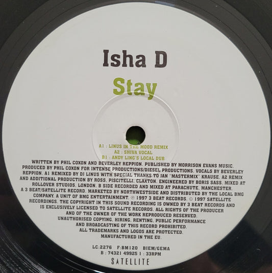 Isha-D : Stay (12")