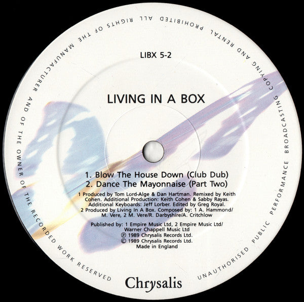 Living In A Box : Blow The House Down (12", Single)