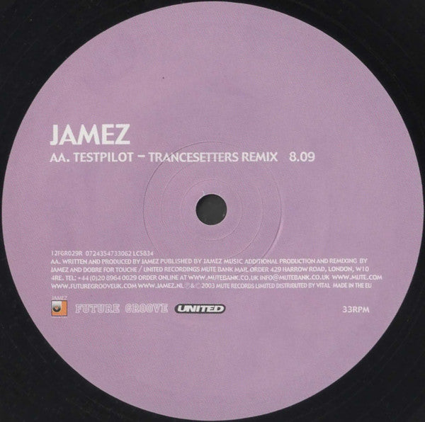 Jamez : Energy Of Life (12")