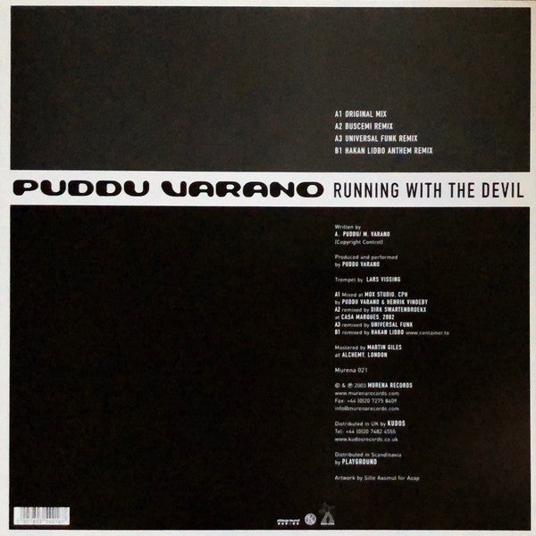 Puddu Varano : Running With The Devil (12")