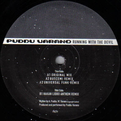 Puddu Varano : Running With The Devil (12")