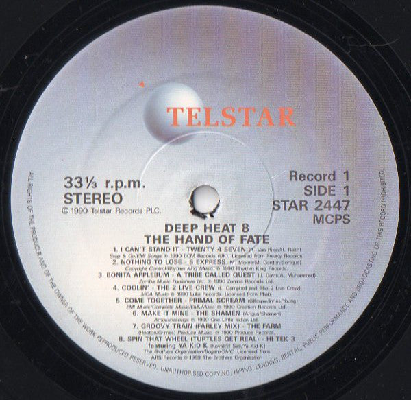 Various : Deep Heat 8 - The Hand Of Fate (2xLP, Comp)