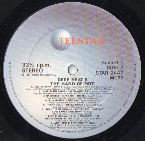 Various : Deep Heat 8 - The Hand Of Fate (2xLP, Comp)