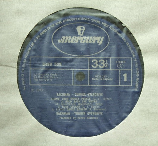 Bachman-Turner Overdrive : Bachman-Turner Overdrive (LP, Album, Gat)