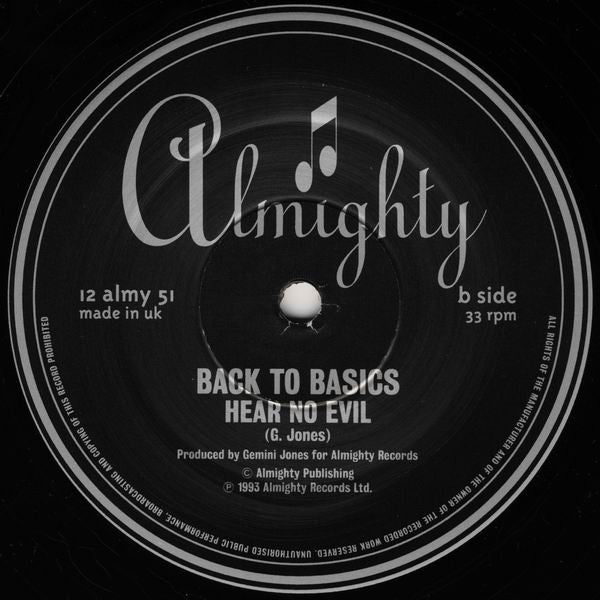 Back To Basics (3) : Please Forgive Me (12")