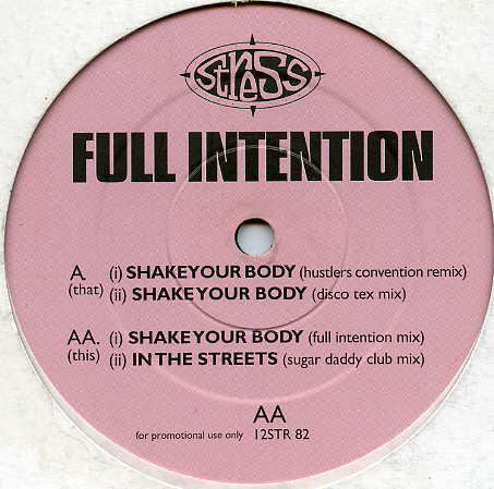 Full Intention : Shake Your Body (12", Promo)