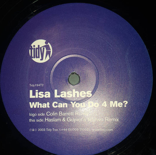 Lisa Lashes : What Can You Do 4 Me? (12", Two)