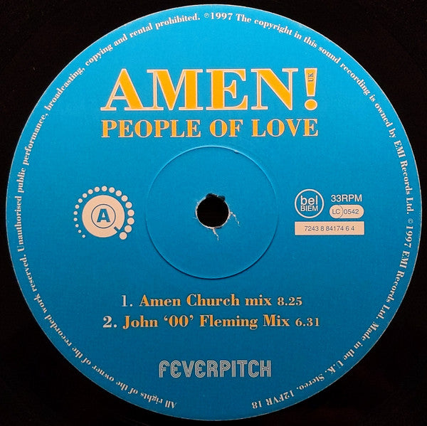 Amen! UK : People Of Love (12")