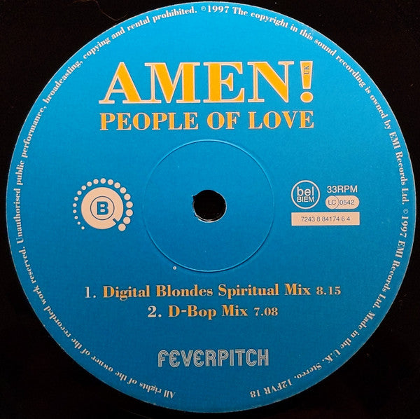 Amen! UK : People Of Love (12")