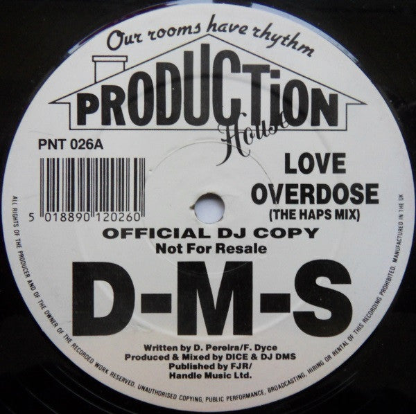 D-M-S* : Love Overdose (12")