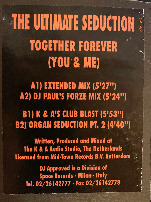 The Ultimate Seduction : Together Forever (You & Me) (12")