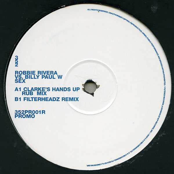 Robbie Rivera Vs. Billy Paul W* : Sex (12", Promo)