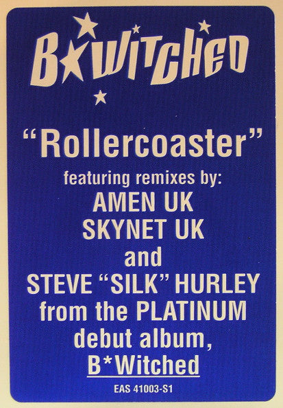 B*Witched : Rollercoaster (12", Promo)