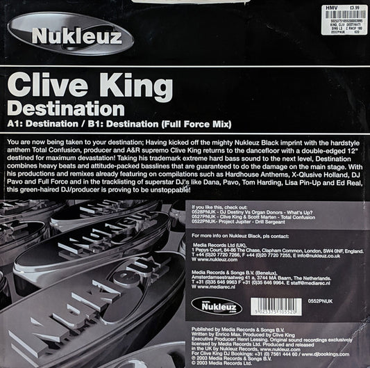 Clive King : Destination (12")