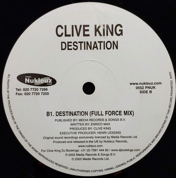 Clive King : Destination (12")