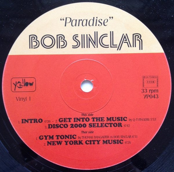Bob Sinclar : Paradise (2x12", Album)