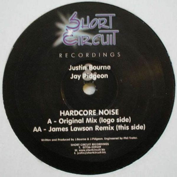 Justin Bourne, Jay Pidgeon : Hardcore Noise (12")